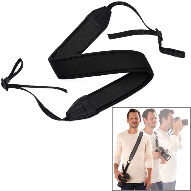 Sturdy SBR Digital Camera Strap(Black) - Camera Strap by PMC TechLife | Online Shopping South Africa | PMC TechLife | Buy Now Pay Later Mobicred