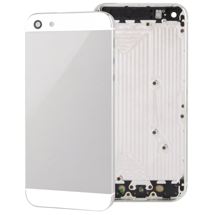 Full Housing Alloy Back Cover for iPhone 5(White) - iPhone 5 Parts by PMC TechLife | Online Shopping South Africa | PMC TechLife
