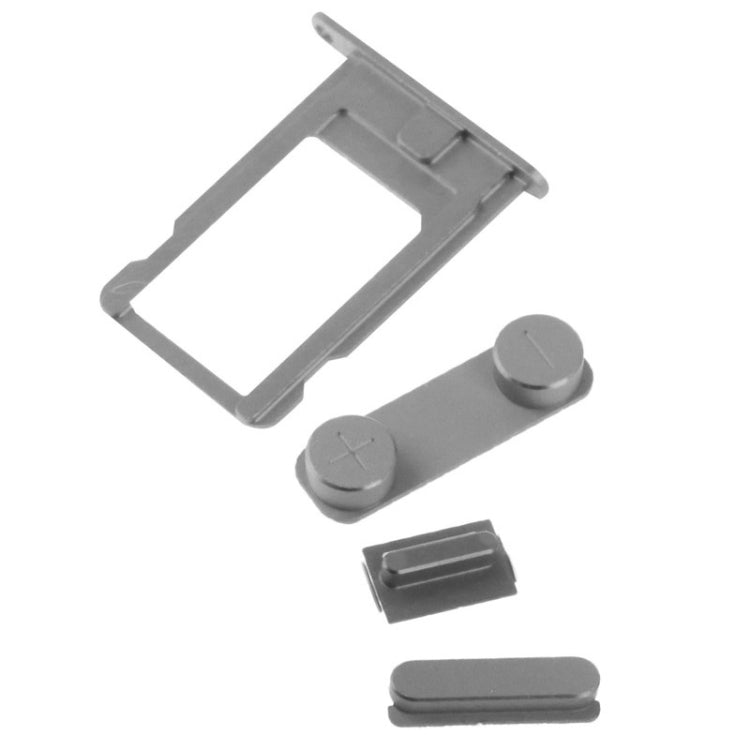 4 in 1 for iPhone 5 & 5S (Original Alloy Material Colorful Nano SIM Card Tray + Volume Button + Power Button + Mute Button) - iPhone 5 Parts by PMC TechLife | Online Shopping South Africa | PMC TechLife