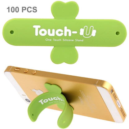 100 PCS Touch-u One Touch Universal Silicone Stand Holder(Green) - Desktop Holder by PMC Jewellery | Online Shopping South Africa | PMC Jewellery