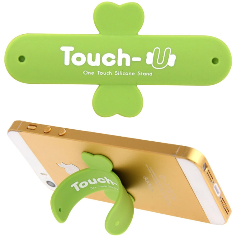 100 PCS Touch-u One Touch Universal Silicone Stand Holder(Green) - free shipping - PMC TechLife - Order now!