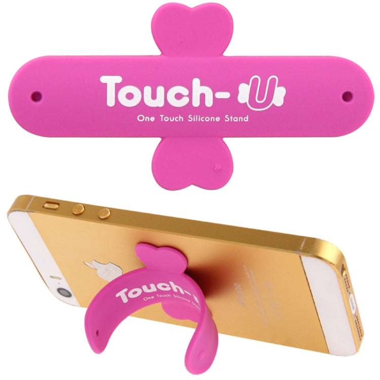 100 PCS Touch-u One Touch Universal Silicone Stand Holder(Magenta) - Desktop Holder by PMC TechLife | Online Shopping South Africa | PMC TechLife