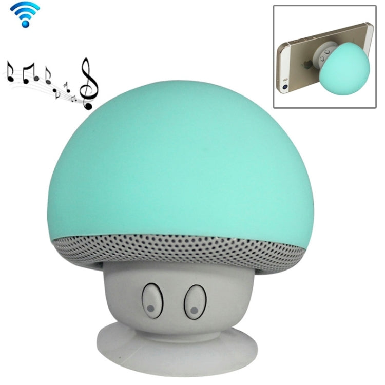 Mushroom Shape Bluetooth Speaker with Suction Holder(Green) - Desktop Speaker by PMC Jewellery | Online Shopping South Africa | PMC Jewellery