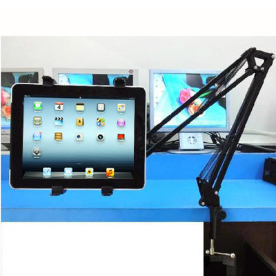 360 Degree Rotation Aluminum Alloy Material Cantilever Universal Stand, For iPad, Galaxy, Huawei, Xiaomi, LG and Other 7.5 inch to 10 inch Tablet(Black) - Lazy Bracket by PMC Jewellery | Online Shopping South Africa | PMC Jewellery