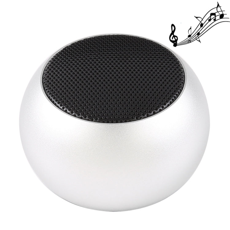 Mini Metal Wireless Bluetooth Speaker,  Hands-free, LED Indicator(Silver) - Desktop Speaker by PMC Jewellery | Online Shopping South Africa | PMC Jewellery