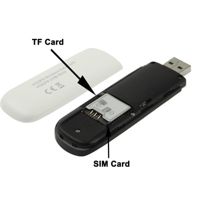 7.2Mbps HSDPA 3G USB 2.0 Wireless Modem with TF Card Slot, Sign Random Delivery(White) - 3G Mobile Wifi by PMC Jewellery | Online Shopping South Africa | PMC Jewellery