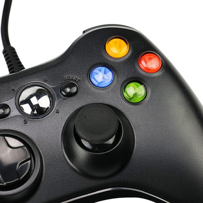 USB 2.0 Wired Controller Gamepad for XBOX360, Plug and Play, Cable Length: 2.5m(Black) - Gamepad by PMC Jewellery | Online Shopping South Africa | PMC Jewellery