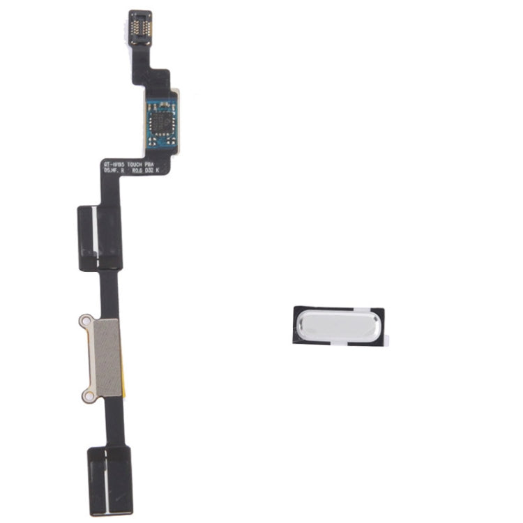 For Galaxy S4 Mini / i9195 LCD Middle Board with Button Cable (White) - Frame Bezel Plate by PMC Jewellery | Online Shopping South Africa | PMC Jewellery