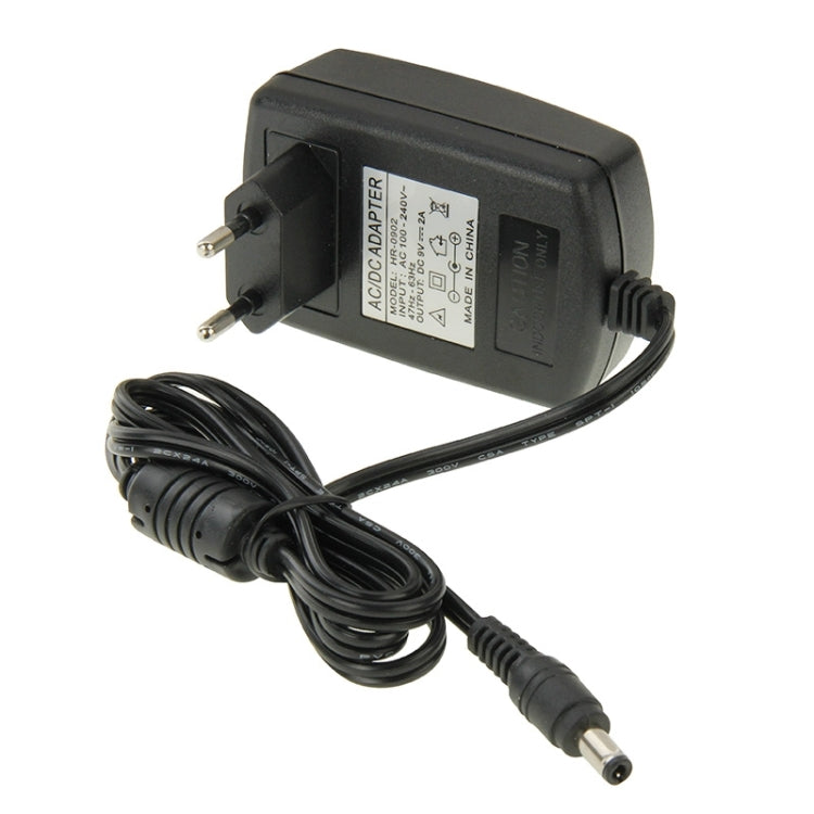 High Quality EU Plug AC 100-240V to DC 9V 2A Power Adapter, Tips: 5.5 x 2.1mm, Cable Length: 1m - AC Adapers by PMC Jewellery | Online Shopping South Africa | PMC Jewellery