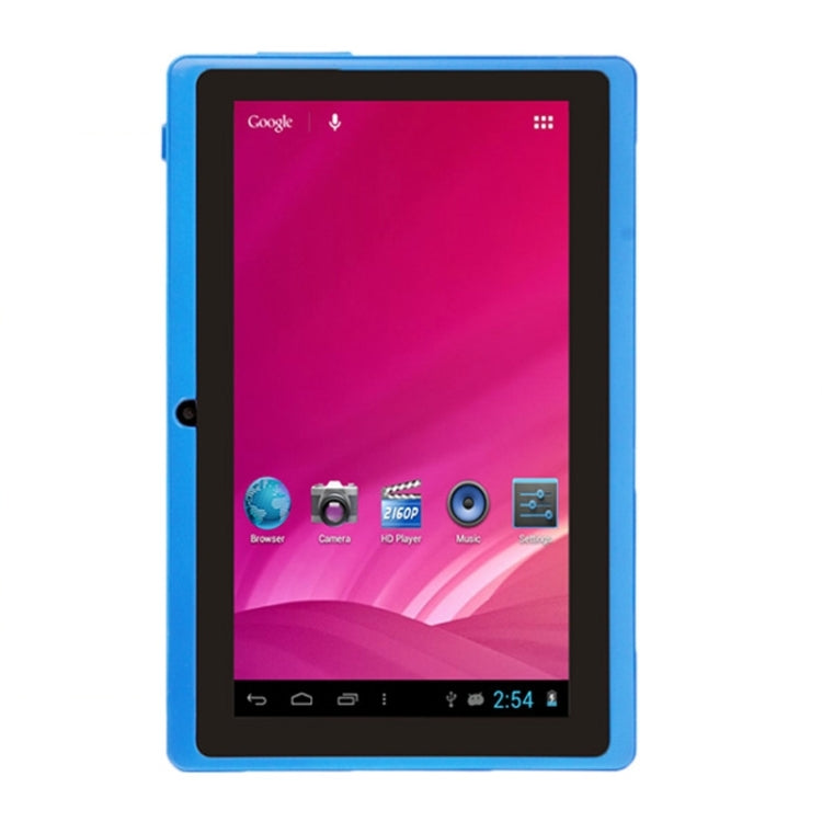 Q88 Tablet PC, 7.0 inch, 1GB+8GB, Android 4.0, 360 Degree Menu Rotate, Allwinner A33 Quad Core up to 1.5GHz, WiFi, Bluetooth(Blue) - 7.0-8.0 inch by PMC Jewellery | Online Shopping South Africa | PMC Jewellery