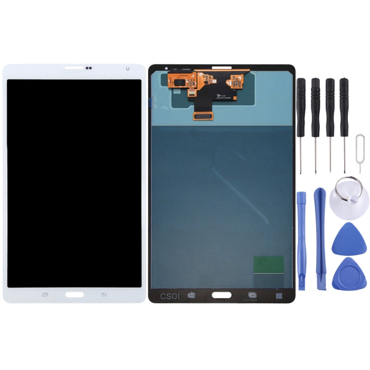 Original Super AMOLED LCD Screen for Galaxy Tab S 8.4 LTE / T705 with Digitizer Full Assembly (White) - LCD Screen by PMC Jewellery | Online Shopping South Africa | PMC Jewellery
