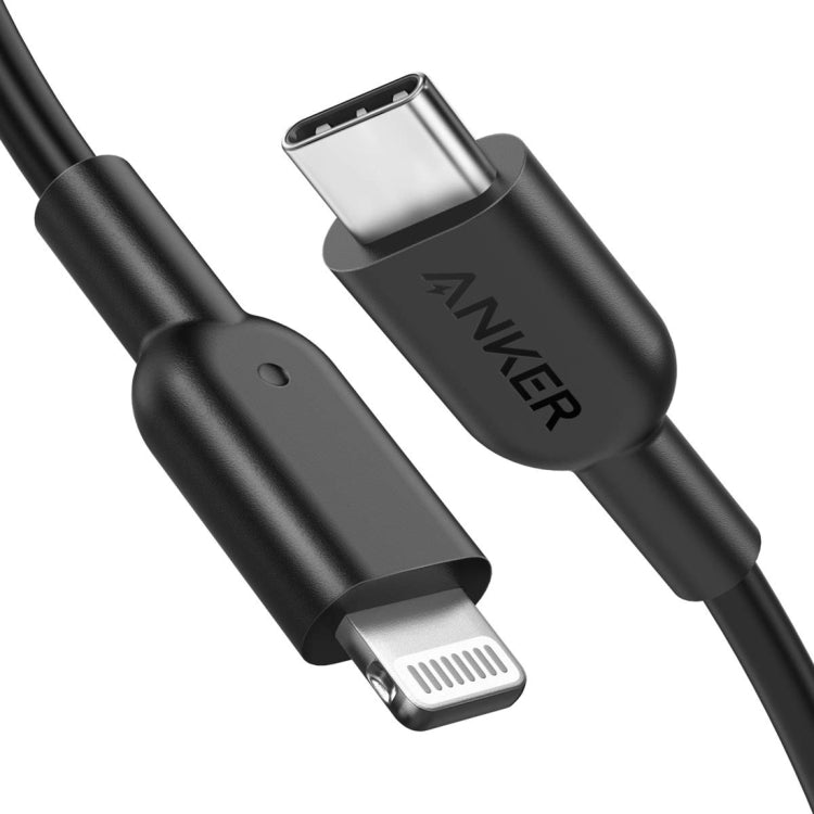 ANKER PowerLine II USB-C / Type-C to 8 Pin MFI Certificated Data Cable, Length: 0.9m(Black) - MFI Cable by ANKER | Online Shopping South Africa | PMC Jewellery | Buy Now Pay Later Mobicred