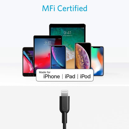 ANKER PowerLine II USB-C / Type-C to 8 Pin MFI Certificated Data Cable, Length: 0.9m(Black) - MFI Cable by ANKER | Online Shopping South Africa | PMC Jewellery | Buy Now Pay Later Mobicred