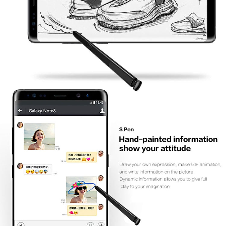 For Galaxy Note 8 / N9500 Touch Stylus S Pen(Blue) - Stylus Pen by PMC TechLife | Online Shopping South Africa | PMC TechLife | Buy Now Pay Later Mobicred