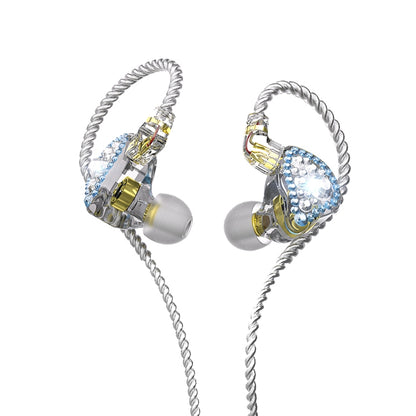 CVJ Liuli 3.5mm In-ear Wired Headphones,Length 1.25m (Blue) - In Ear Wired Earphone by CVJ | Online Shopping South Africa | PMC Jewellery | Buy Now Pay Later Mobicred