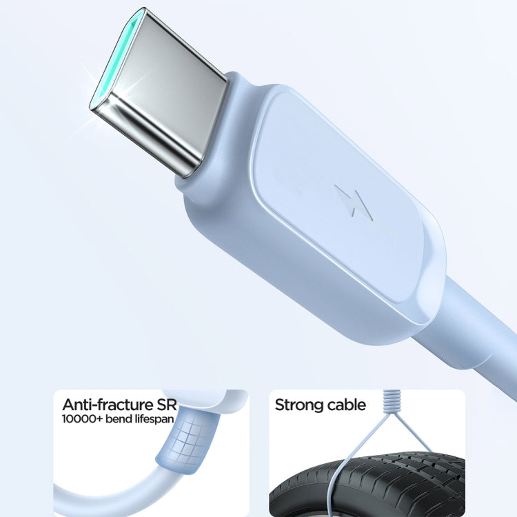 JOYROOM S-AC027A14 Multi-Color Series 3A USB to USB-C / Type-C Fast Charging Data Cable, Length:1.2m(Blue) - USB-C & Type-C Cable by JOYROOM | Online Shopping South Africa | PMC Jewellery