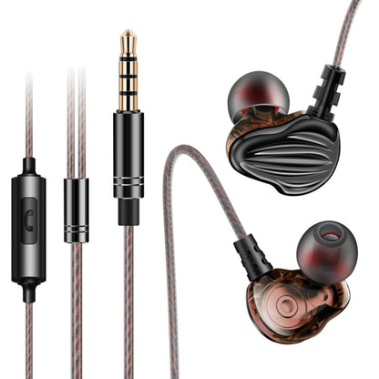 QKZ CK4 HIFI In-ear Four-unit Music Headphones (Black) - Sport Earphone by QKZ | Online Shopping South Africa | PMC Jewellery