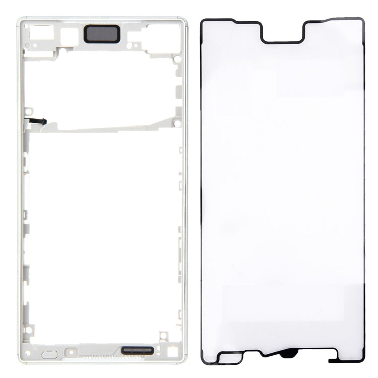 Front Bezel  for Sony Xperia Z5 (Single SIM Card Version) (Silver) - Frame Bezel Plate by PMC Jewellery | Online Shopping South Africa | PMC Jewellery