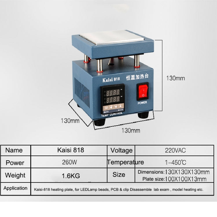 Kaisi 818 Heating Station Constant Temperature Heating Plate, US Plug - free shipping - PMC TechLife - Order now!