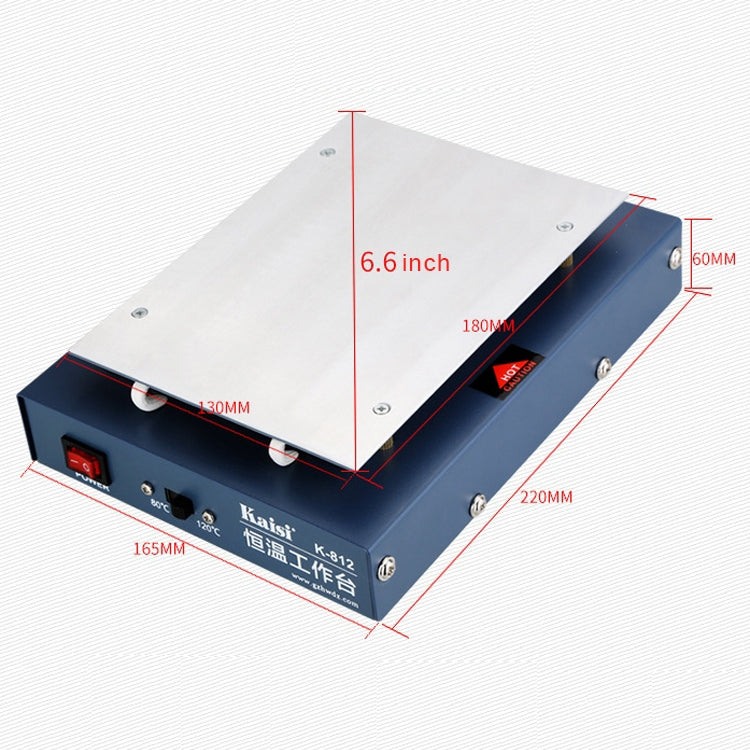 Kaisi K-812 Constant Temperature Heating Plate LCD Screen Open Separator Desoldering Station, EU Plug - free shipping - PMC TechLife - Order now!