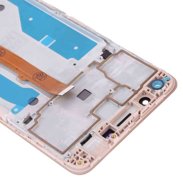 OEM LCD Screen for Huawei Y5 (2017) Digitizer Full Assembly with Frame (Gold) - free shipping - PMC TechLife - Order now!