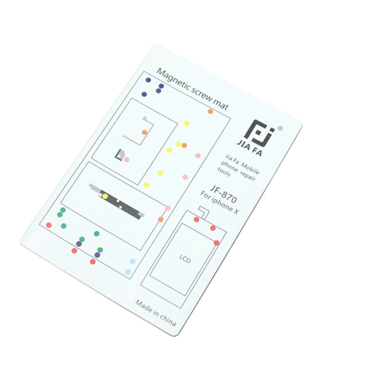 JIAFA Magnetic Screws Mat for iPhone X - Magnetic Screws Mat by JIAFA | Online Shopping South Africa | PMC TechLife