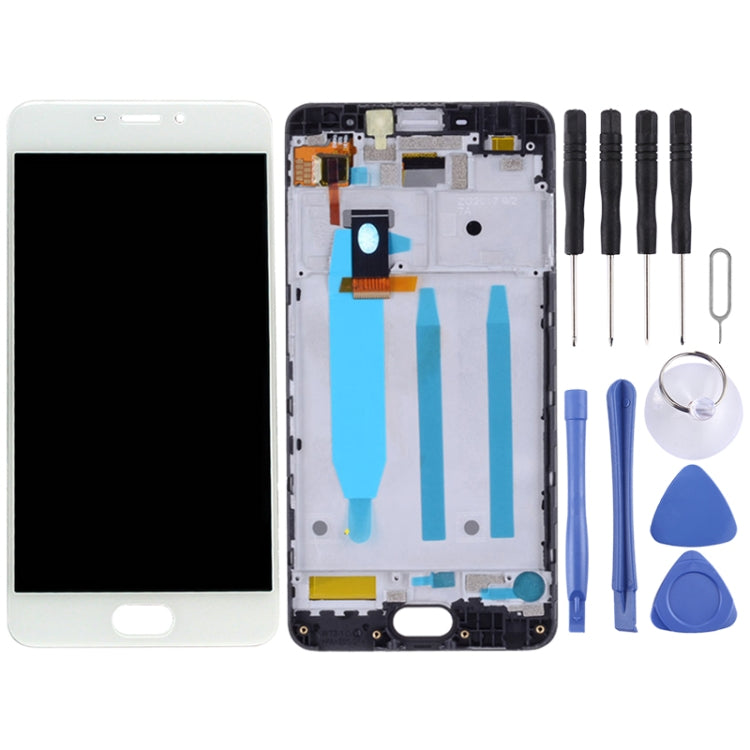TFT LCD Screen for Meizu M6 M711H M711Q Digitizer Full Assembly with Frame(White) - LCD Screen by PMC Jewellery | Online Shopping South Africa | PMC Jewellery