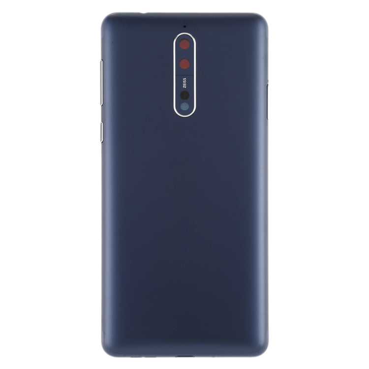 Battery Back Cover with Camera Lens & Side Keys for Nokia 8 / N8 TA-1012 TA-1004 TA-1052(Blue) - Back Cover by PMC TechLife | Online Shopping South Africa | PMC TechLife