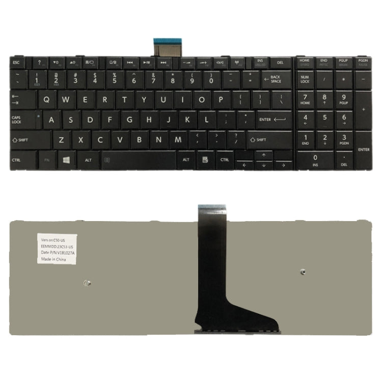 US Version Keyboard for Toshiba Satellite C50D C50-A C50-A506 C50D-A C55T-A C55-A C55D-A - free shipping - PMC TechLife - Order now!