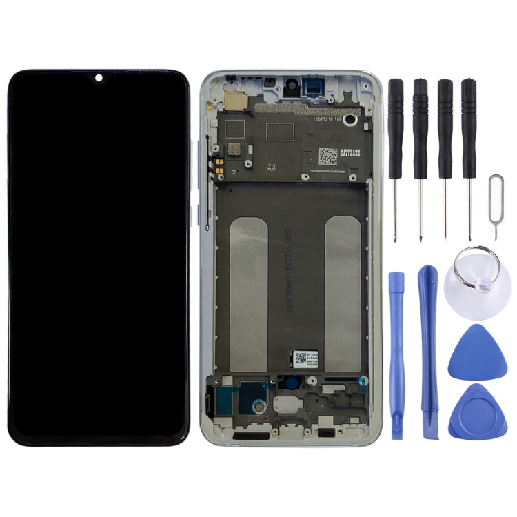 Original LCD Screen for Xiaomi Mi CC9 Digitizer Full Assembly with Frame(Silver) - LCD Screen by PMC Jewellery | Online Shopping South Africa | PMC Jewellery