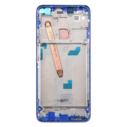 Front Housing LCD Frame Bezel Plate for Xiaomi Redmi K30 5G (Blue) - Frame Bezel Plate by PMC Jewellery | Online Shopping South Africa | PMC Jewellery