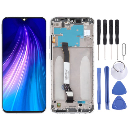 LCD Screen and Digitizer Full Assembly with Frame for Xiaomi Redmi Note 8(Silver) - LCD Screen by PMC Jewellery | Online Shopping South Africa | PMC Jewellery