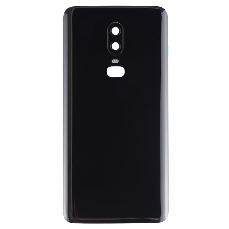 For OnePlus 6 Smooth Surface Battery Back Cover (Black) - Back Cover by PMC Jewellery | Online Shopping South Africa | PMC Jewellery