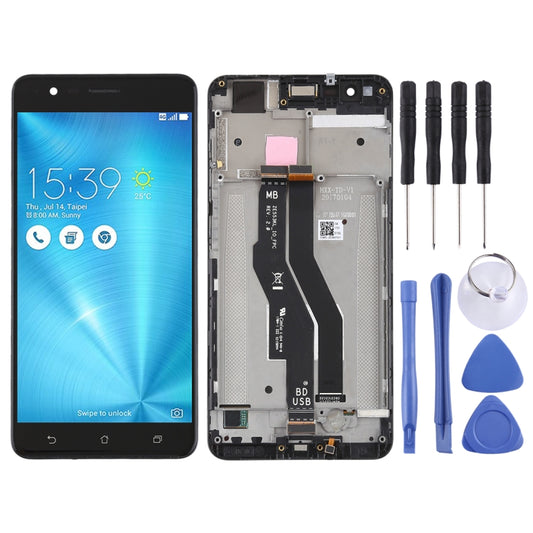 OEM LCD Screen for Asus Zenfone 3 Zoom ZE553KL Digitizer Full Assembly with Frame（Black) - LCD Screen by PMC Jewellery | Online Shopping South Africa | PMC Jewellery