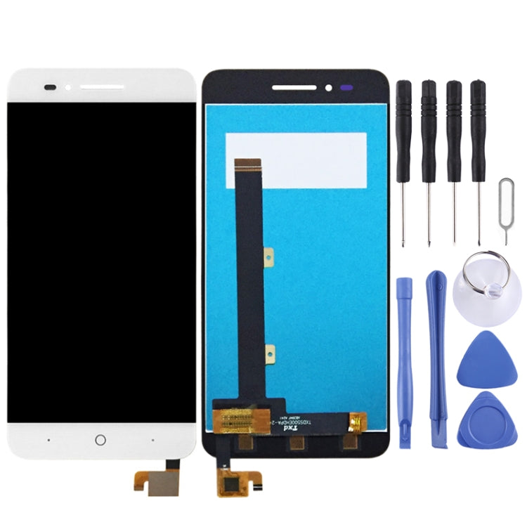OEM LCD Screen for ZTE Blade A610 A610C with Digitizer Full Assembly (White) - For ZTE by PMC Jewellery | Online Shopping South Africa | PMC Jewellery