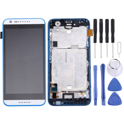 Original LCD Screen for HTC Desire 620  Digitizer Full Assembly with Frame (White + Blue) - LCD Screen by PMC Jewellery | Online Shopping South Africa | PMC Jewellery