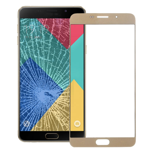For Galaxy A9 (2016) / A900 Front Screen Outer Glass Lens (Gold) - Outer Glass Lens by PMC Jewellery | Online Shopping South Africa | PMC Jewellery