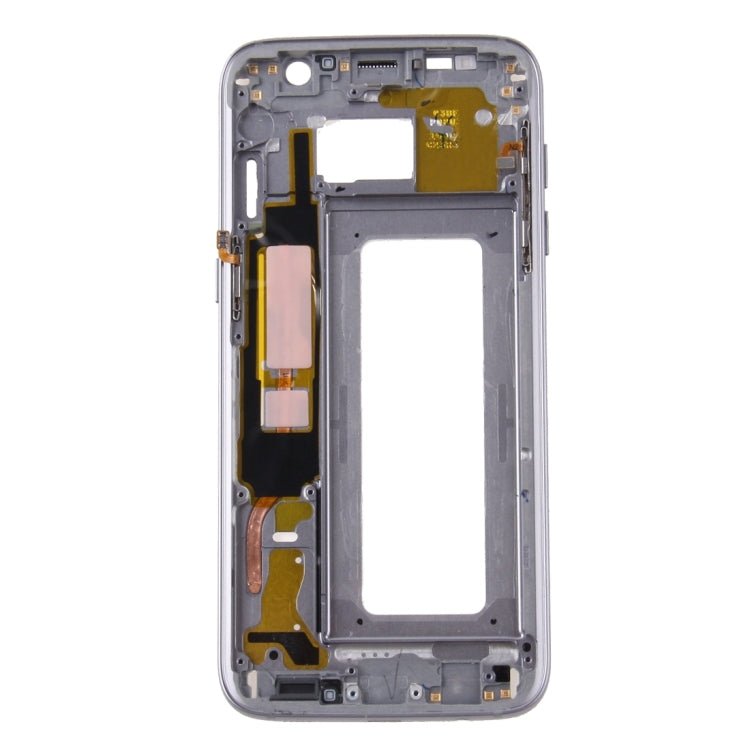 For Galaxy S7 Edge / G935 Front Housing LCD Frame Bezel Plate (Grey) - Frame Bezel Plate by PMC Jewellery | Online Shopping South Africa | PMC Jewellery