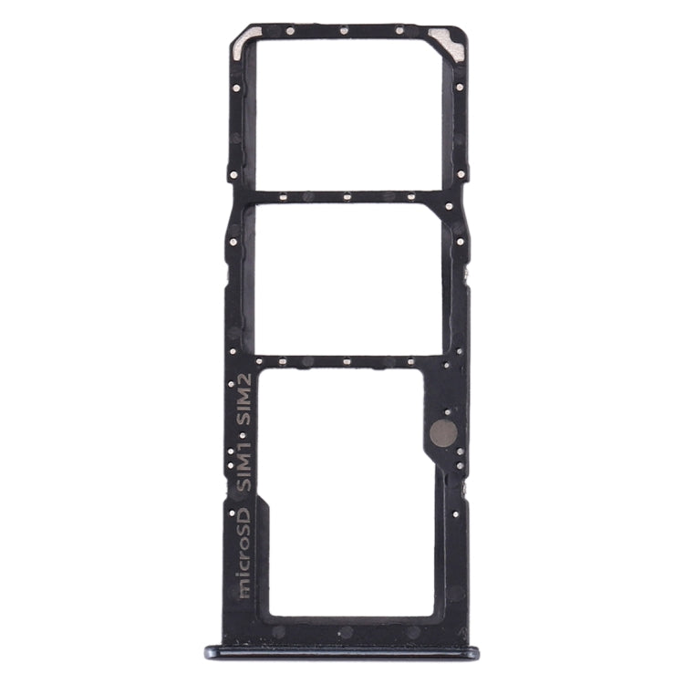 For Samsung Galaxy A30s SIM Card Tray + SIM Card Tray + Micro SD Card Tray (Black) - Card Socket by PMC Jewellery | Online Shopping South Africa | PMC Jewellery