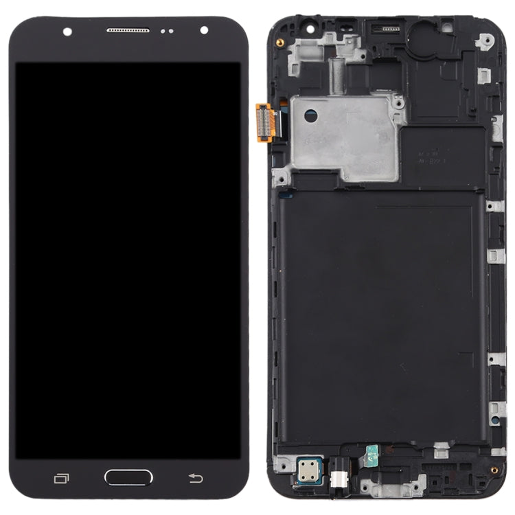 TFT LCD Screen for Galaxy J7 (2015) / J700F Digitizer Full Assembly with Frame (Black) - LCD Screen by PMC Jewellery | Online Shopping South Africa | PMC Jewellery