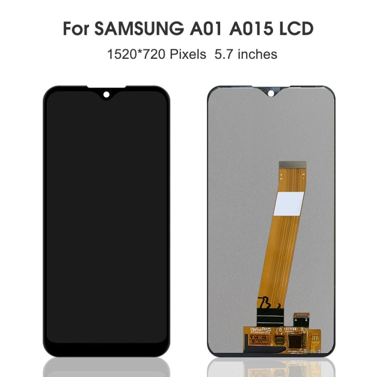 Original PLS TFT LCD Screen for Galaxy A01 with Digitizer Full Assembly (Flex Cable Narrow) (Black) - LCD Screen by PMC Jewellery | Online Shopping South Africa | PMC Jewellery