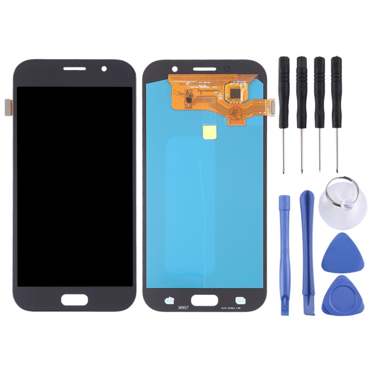 OLED LCD Screen for Galaxy A7 (2017), A720F, A720F/DS with Digitizer Full Assembly (Black) - LCD Screen by PMC Jewellery | Online Shopping South Africa | PMC Jewellery