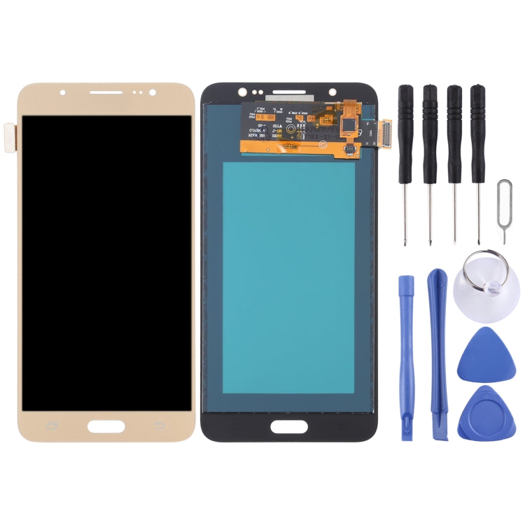 TFT LCD Screen for Galaxy J7 (2016) / On 8, J710F / J710FN / J710M / J710MN / J7108 With Digitizer Full Assembly (Gold) - LCD Screen by PMC Jewellery | Online Shopping South Africa | PMC Jewellery