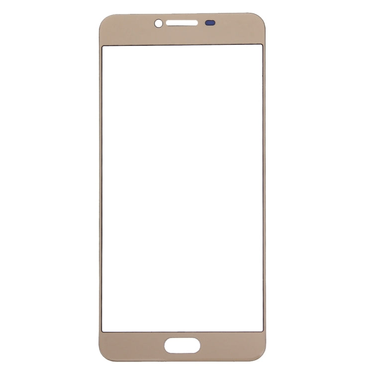 For Samsung Galaxy C5 10pcs Front Screen Outer Glass Lens (Gold) - Outer Glass Lens by PMC Jewellery | Online Shopping South Africa | PMC Jewellery