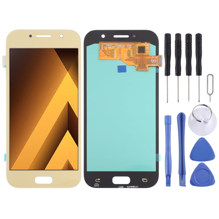 OLED LCD Screen for Samsung Galaxy A5 (2017) SM-A520 With Digitizer Full Assembly (Gold) - LCD Screen by PMC Jewellery | Online Shopping South Africa | PMC Jewellery