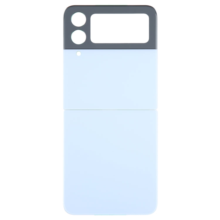 For Samsung Galaxy Z Flip4 SM-F721B Battery Back Cover with Camera Lens Cover(Blue) - Back Cover by PMC Jewellery | Online Shopping South Africa | PMC Jewellery