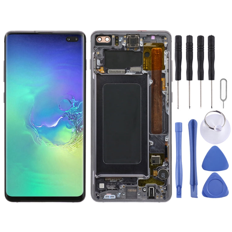 Original Super AMOLED LCD Screen for Samsung Galaxy S10+ Digitizer Full Assembly with Frame (Black) - LCD Screen by PMC Jewellery | Online Shopping South Africa | PMC Jewellery