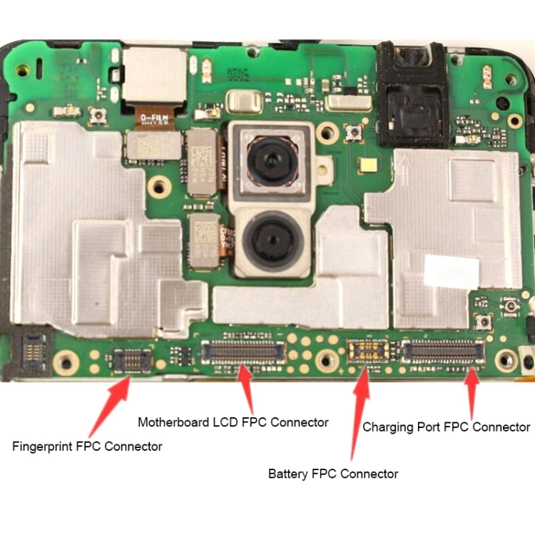 For Huawei P30 Lite / Nova 4e 10PCS Motherboard LCD Display FPC Connector - FPC Connector by PMC TechLife | Online Shopping South Africa | PMC TechLife