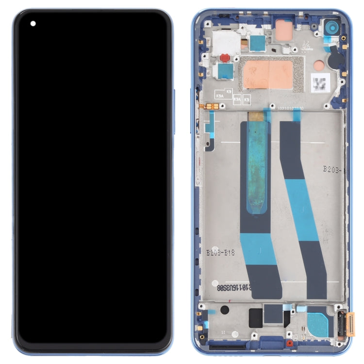 Original LCD Screen for Xiaomi Mi 11 Lite 4G/11 Lite 5G NE M2101K9AG M2101K9AIDigitizer Full Assembly with Frame (Blue) - LCD Screen by PMC Jewellery | Online Shopping South Africa | PMC Jewellery