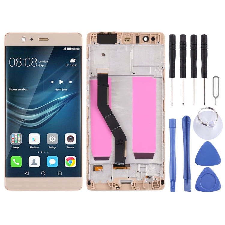 OLED LCD Screen for Huawei P9 Plus Digitizer Full Assembly with Frame(Gold) - LCD Screen by PMC Jewellery | Online Shopping South Africa | PMC Jewellery